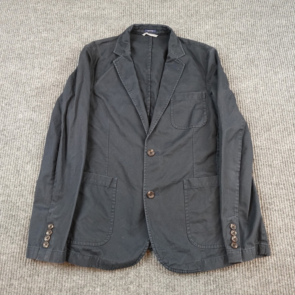 Bonobos Blazer Mens XS Black Cotton Standard Fit Sport Coat Jacket Casual